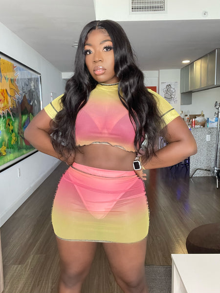 Send Me Nudes Skirt Set